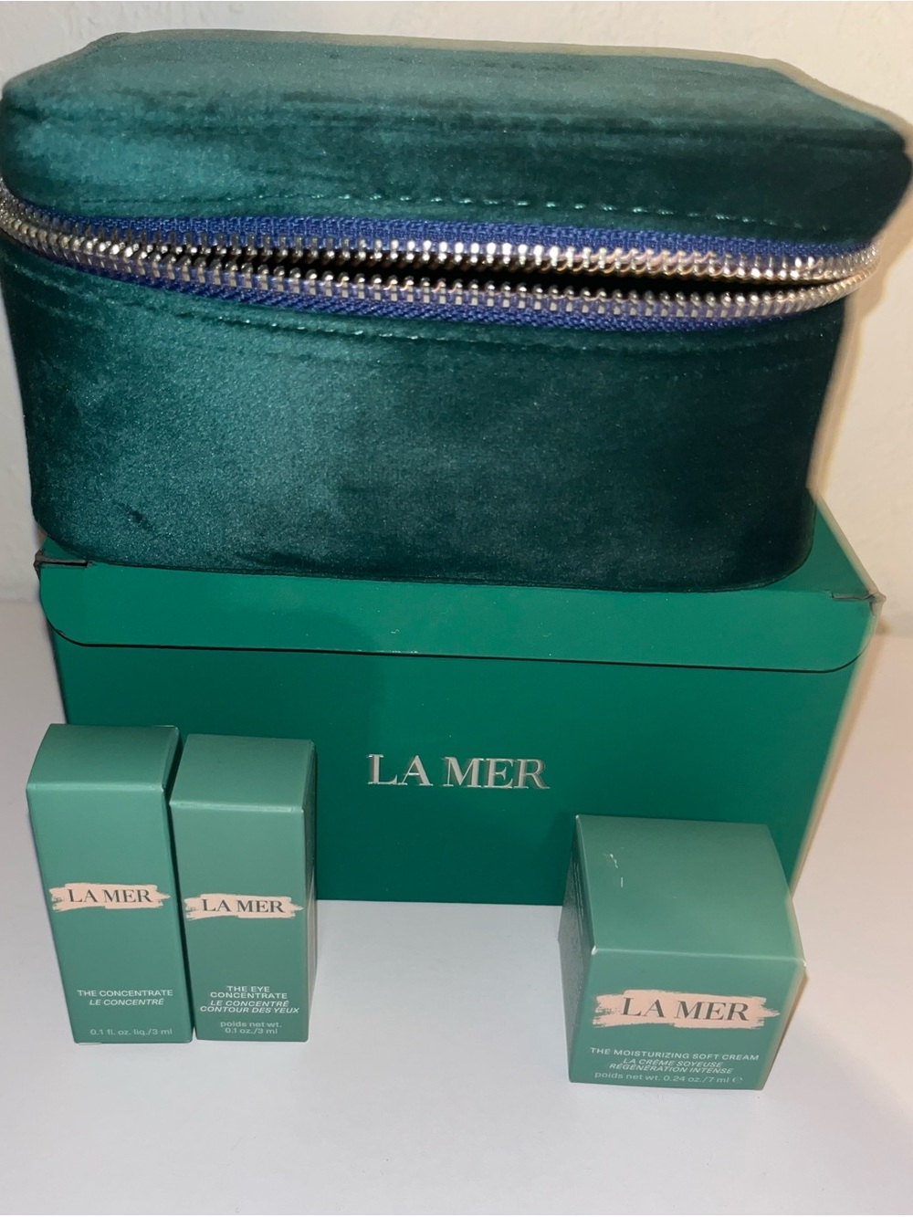 Luxury Pouch with bundle of skincare